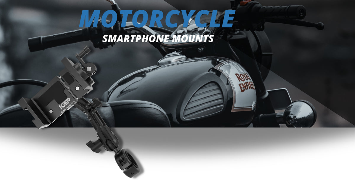 Motorcycle smartphone mounts