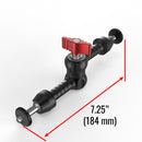 Dual Threaded Rectangular Bar Arm Mount With Magic Arm and Aluminum Alloy Smartphone Holder
