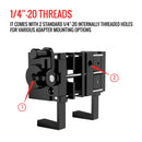 Suction Cup Pad Mount Kit with Aluminum Alloy Smartphone Holder