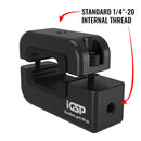 Dual Threaded Rectangular Bar Arm Mount With Magic Arm and Aluminum Alloy Smartphone Holder