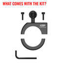 1.75" Dual Threaded Bar Clamp Mount Roll Cage CNC Machined Aluminum Alloy