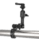 1.75" Dual Threaded Bar Clamp Mount CNC Machined Aluminum Alloy with Dual 8.5" Arm Sets