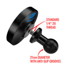 Round Magnetic MagSafe Holder With 21mm CNC Ball Adapter