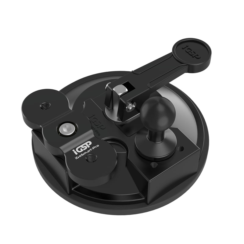 iGoSmart-Pro Suction Cup Pad Mount w/ 20mm Ball & Dual Mount Adapter (EPDM Pad)