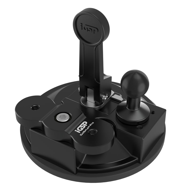 iGoSmart-Pro Suction Cup Pad Mount w/ 20mm Ball & Dual Mount Adapter (EPDM Pad)
