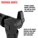 1.75" Dual Threaded Bar Clamp Mount CNC Machined Aluminum Alloy with Dual 8.5" Arm Sets