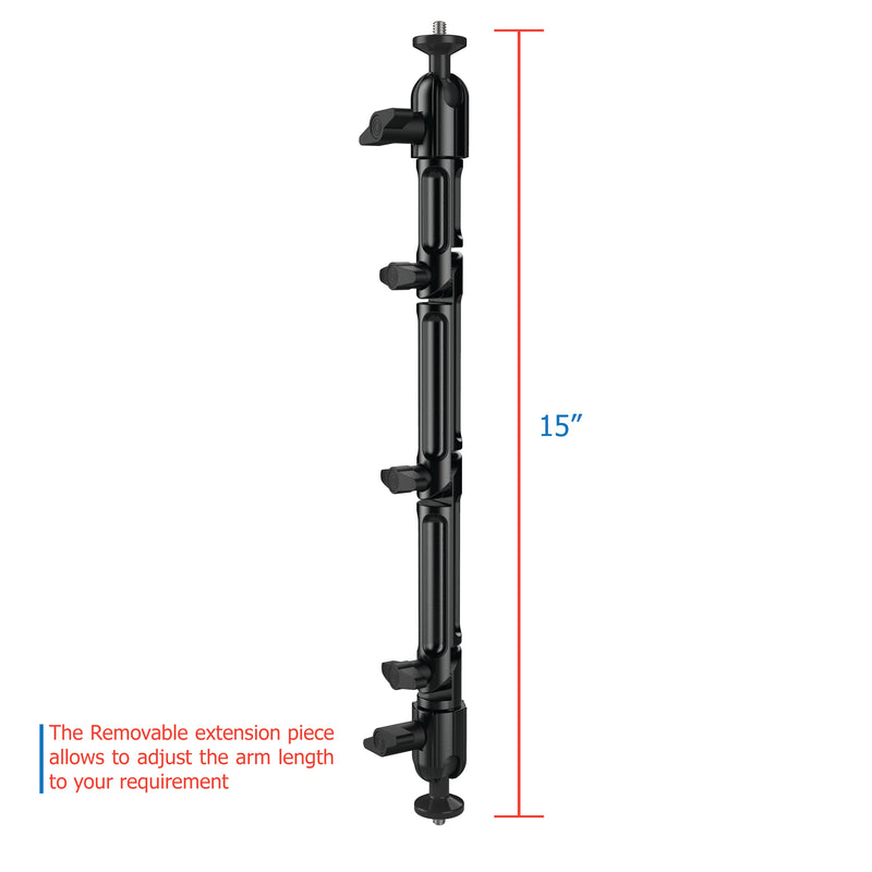 15" Aluminum Arm with 20mm ball joint ends