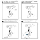 Magnetic 4" Mini Short arm Sun Visor mount for Smartphones and GoPro cameras