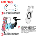 Magnetic 4" Mini Short arm Sun Visor mount for Smartphones and GoPro cameras