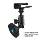 Magnetic 4" Mini Short arm Sun Visor mount for Smartphones and GoPro cameras