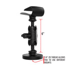 Magnetic 4" Mini Short arm Sun Visor mount for Smartphones and GoPro cameras