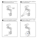 Magnetic 8.46" long arm Sun Visor mount for Smartphones and GoPro cameras