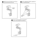 Magnetic 8.46" long arm Sun Visor mount for Smartphones and GoPro cameras