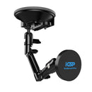 iGoSmart-Pro Suction Cup Pad Mount with 9.5" Arm and Magnetic MagSafe Smartphone Holder