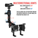 iGoSmart-Pro Sun Visor Mount Arm Kit with new Aluminum Alloy holder