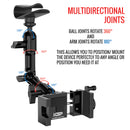 iGoSmart-Pro Sun Visor Mount Arm Kit with new Aluminum Alloy holder