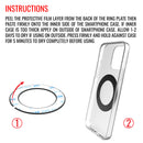 Dual Threaded Long Arm Rectangular Bar Arm Mount With MagSafe Magnetic Holder