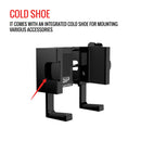 Dual Threaded Rectangular Bar Arm Mount With Magic Arm and Aluminum Alloy Smartphone Holder