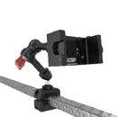 Dual Threaded Rectangular Bar Arm Mount With Magic Arm and Aluminum Alloy Smartphone Holder