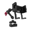 Dual Threaded Rectangular Bar Arm Mount With Magic Arm and Aluminum Alloy Smartphone Holder