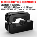 Dual Threaded Long Arm Rectangular Bar Arm Mount With MagSafe Magnetic Holder