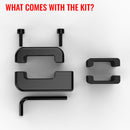 Dual Threaded Long Arm Rectangular Bar Arm Mount With MagSafe Magnetic Holder