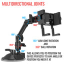 Suction Cup Pad Mount Kit with Aluminum Alloy Smartphone Holder