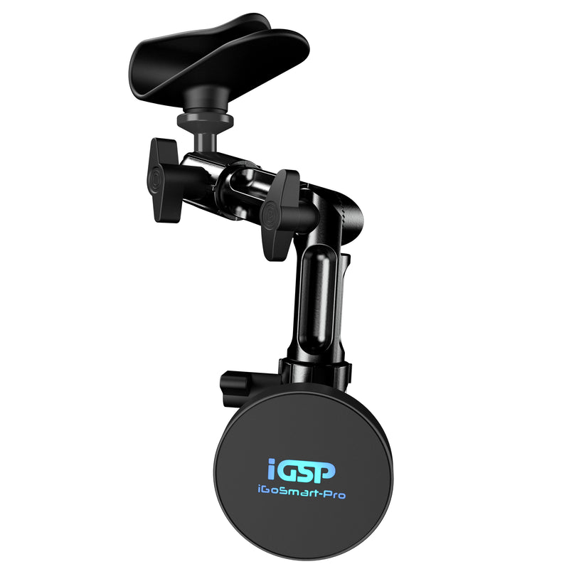 Magnetic 8.46" long arm Sun Visor mount for Smartphones and GoPro cameras