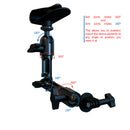 Magnetic 8.46" long arm Sun Visor mount for Smartphones and GoPro cameras